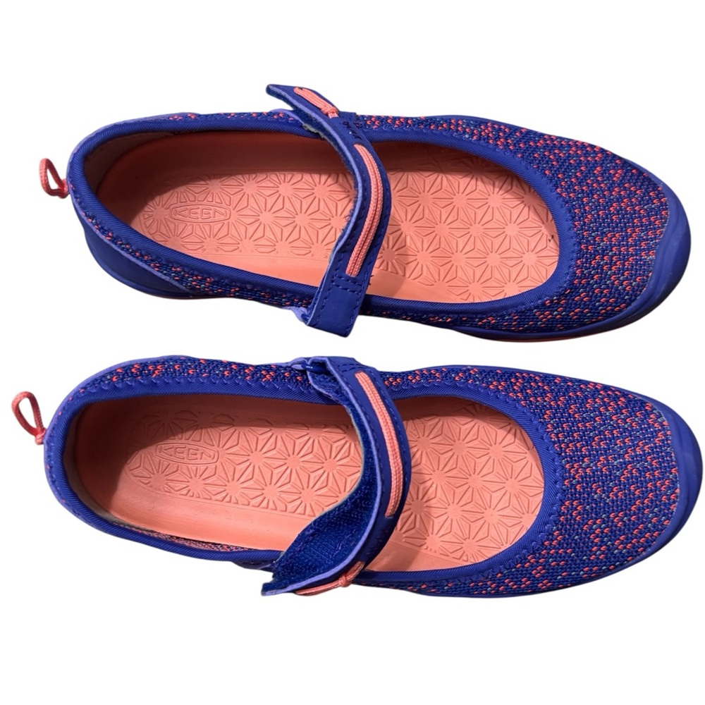 KEEN Baby Moxie Mary Jane Water Shoes in Royal Blue/Fusion Coral Size 2 - Picture 3 of 10